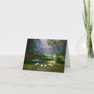 My peace garden card