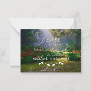 My peace garden note card