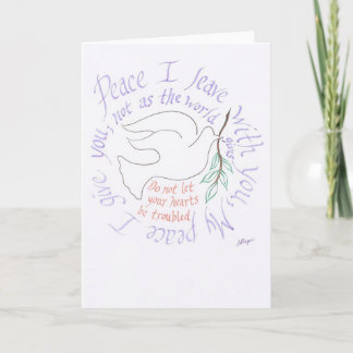 My Peace I Give to You - Greeting Card