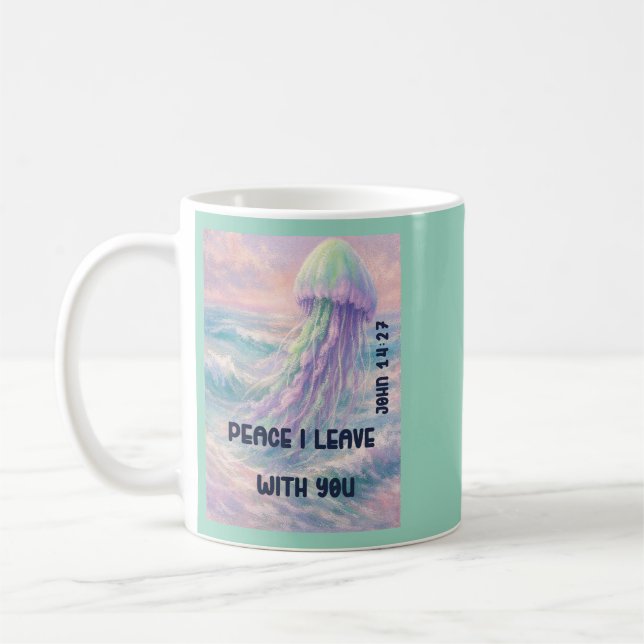 My Peace I Give You Coffee Mug (Left)