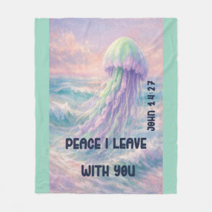 My Peace I Give You Fleece Blanket
