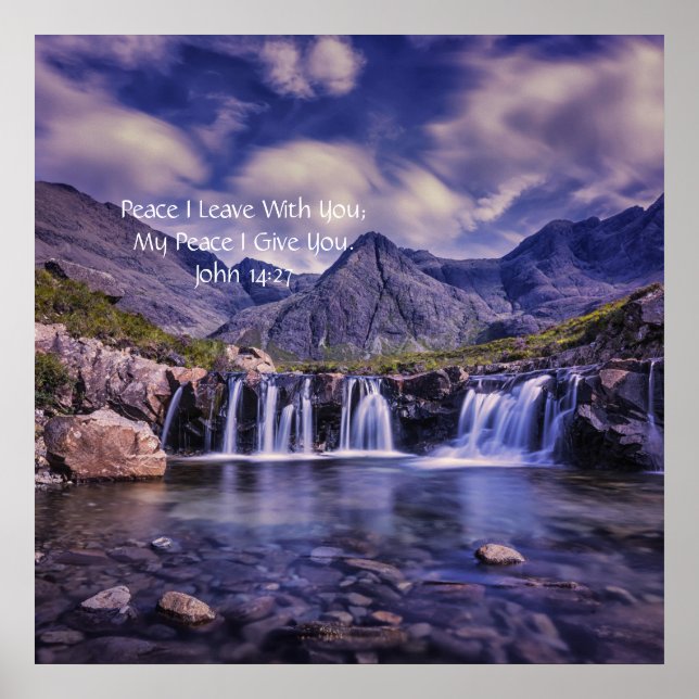 My Peace I Give You John 14:27 Anointed Prophetic Poster (Front)