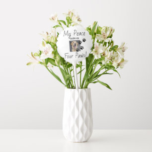 My Peace rests on Four Paws - Cute Pet Lover Quote Balloon