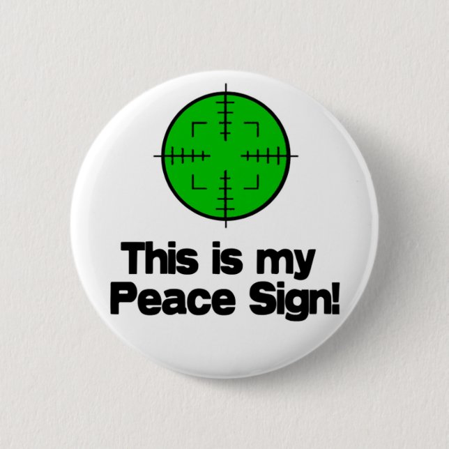 My Peace Sign! Pinback Button (Front)