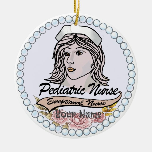 My Pediatric Nurse Ceramic Ornament (Front)