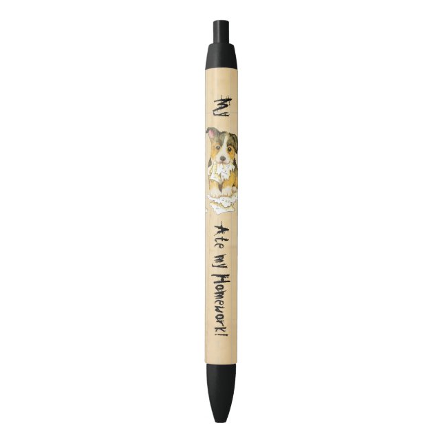 My Pembroke Welsh Corgi Ate my Homework Pen (Front Vertical)
