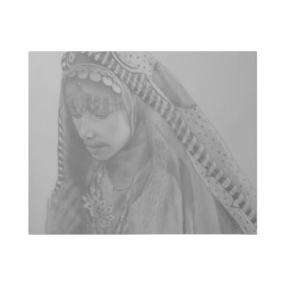 My Pencil Drawing of Afghan Woman Gallery Wrap
