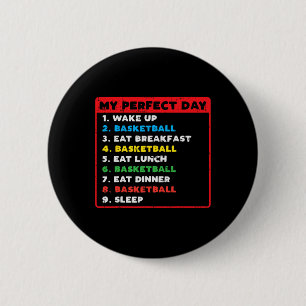 My Perfect Day Bysketbyll Fun Coach Player Women M Button