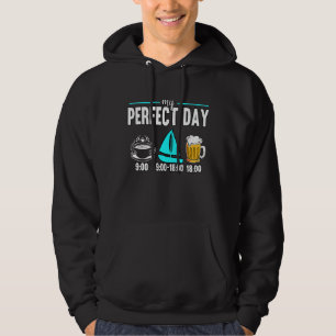 My Perfect Day Captain Boating Pontoon Hoodie