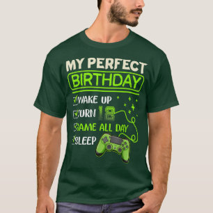 My Perfect Day Video Games Gaming Gifts 12th Birth T-Shirt