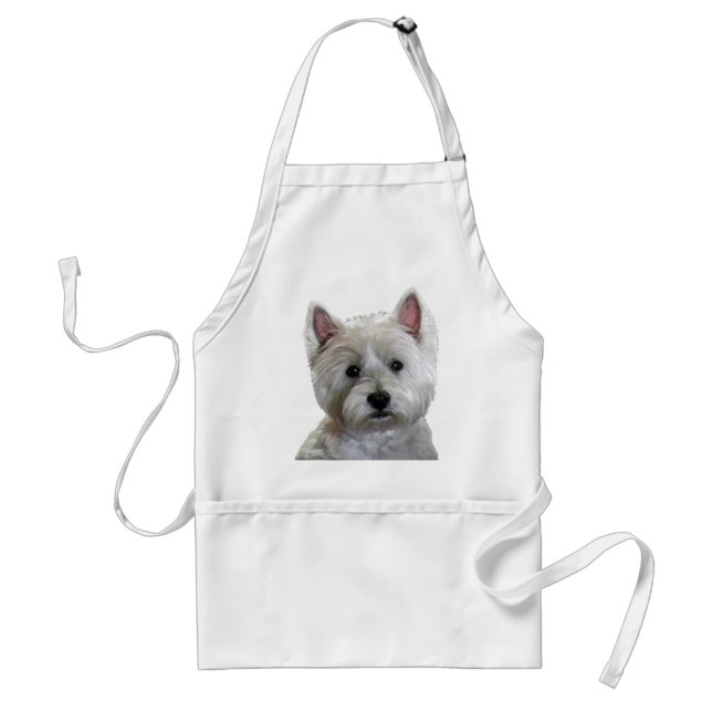 MY PERFECT WESTIE ADULT APRON (Front)