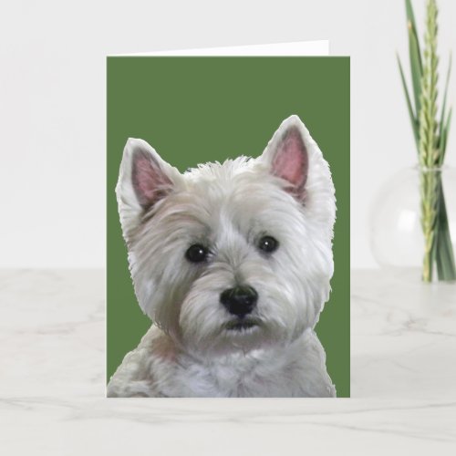 MY PERFECT WESTIE HOLIDAY CARD