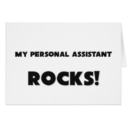 MY Personal Assistant ROCKS! Cards (Front Horizontal)
