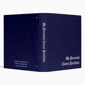 My Personal Career Portfolio 3 Ring Binder