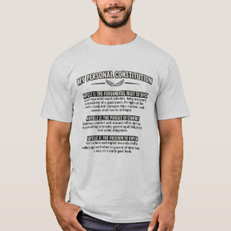 My Personal Constitution Funny Snack Comfort Freed T-Shirt