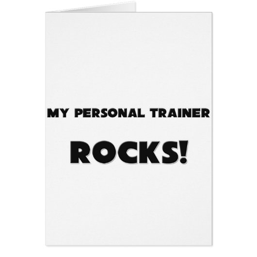 MY Personal Trainer ROCKS! Cards (Front)
