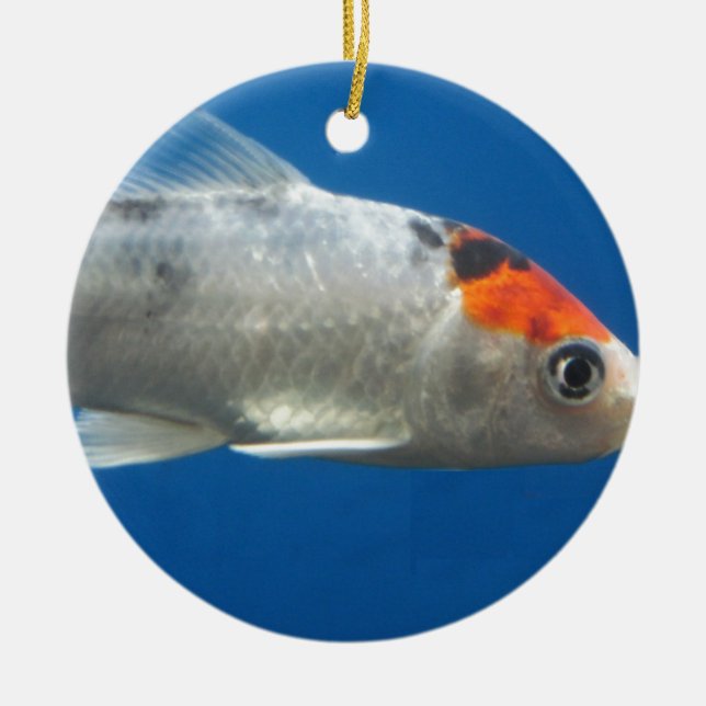 My Pet Koi Fish Ceramic Ornament (Front)