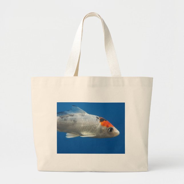 My Pet Koi Fish Large Tote Bag (Front)