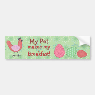 My Pet Makes My Breakfast Bumper Sticker