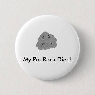 My Pet Rock Died! Button