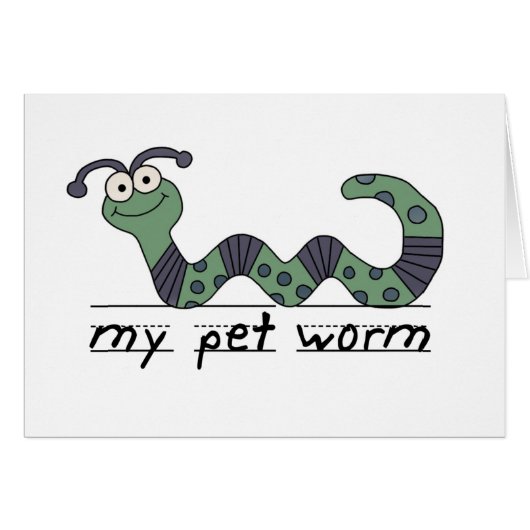 My Pet Worm Tshirts and Gifts (Front Horizontal)