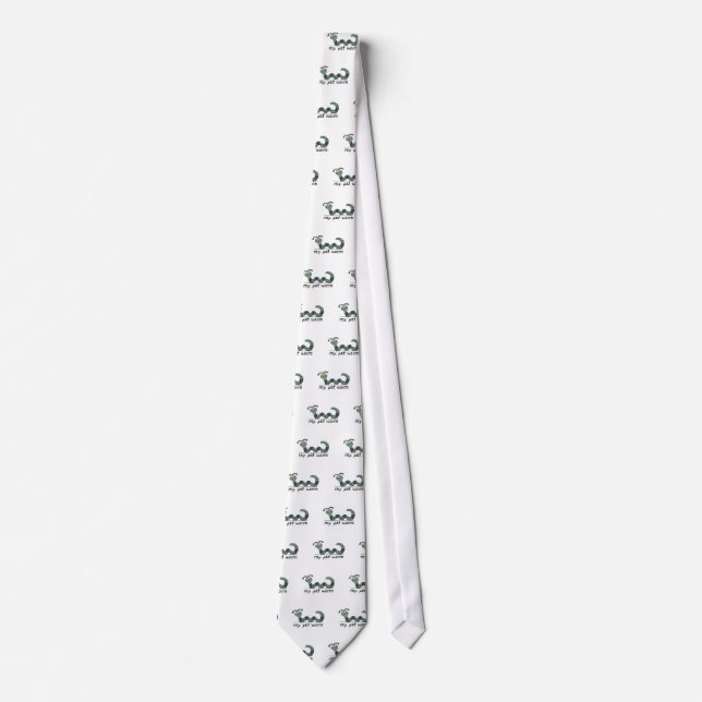 My Pet Worm Tshirts and Gifts Neck Tie (Front)