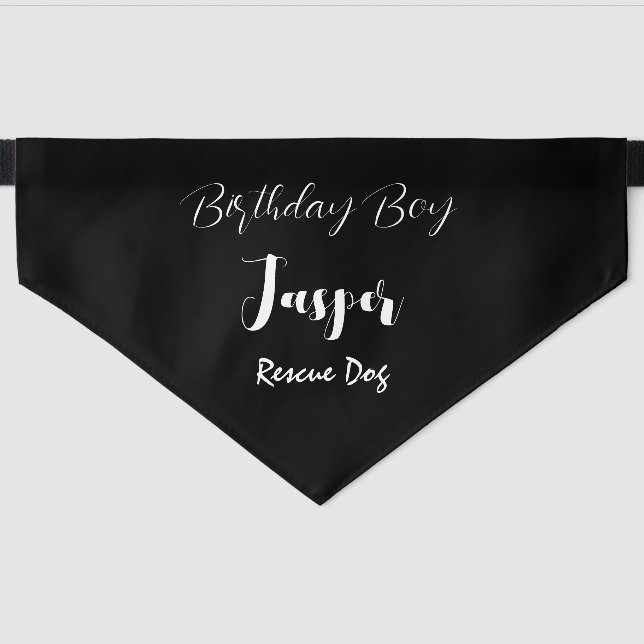 My Pet's Style: Personalized Name & Custom Text  Pet Bandana Collar (Front)