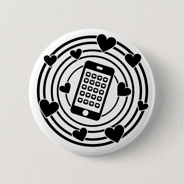 My Phone is the Centre of My Universe! Pinback Button (Front)