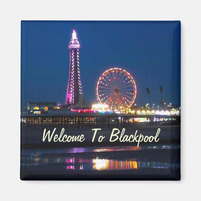 My photo of Black Pool Central Pier Lights Cushion Magnet (Front)