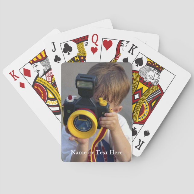 My Photo Playing Cards - Personalize name / photo (Back)