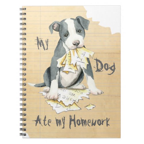 My Pit Bull Ate My Homework Notebook