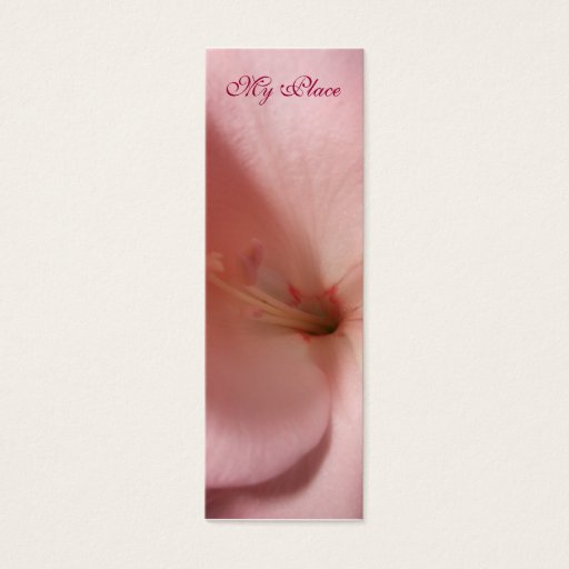 Customizable My Place Gladiola Book Mark Business Cards
