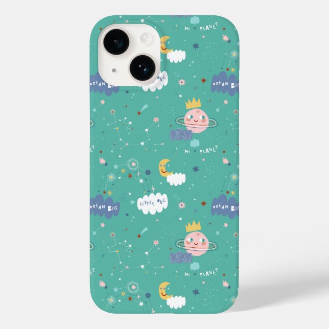 My Planet Dream Big Little One Pattern Case-Mate iPhone Case (Back)