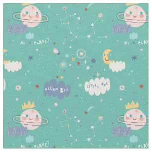 My Planet Dream Big Little One Pattern Fabric
