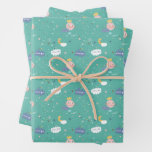 My Planet Dream Big Little One Pattern Wrapping Paper Sheets