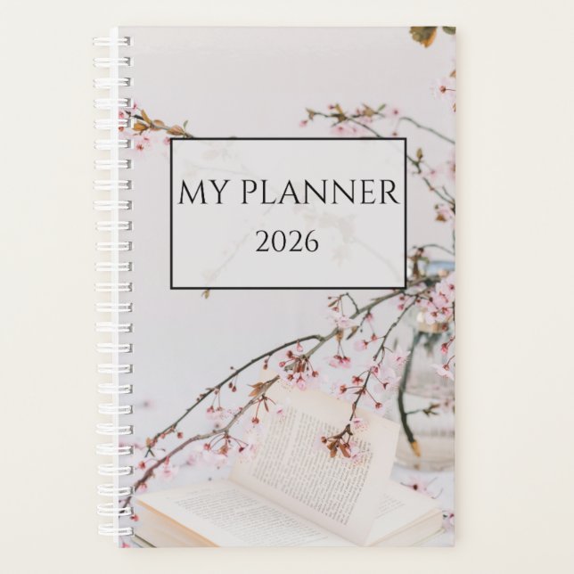 My Planner 2026 – Minimal Floral Daily Planner (Front)
