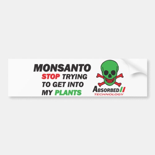 My plants bumper sticker
