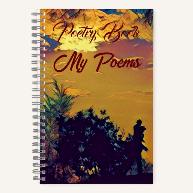 My Poems Warm Sunrise Watercolor Scenery Poetry Notebook (Front)