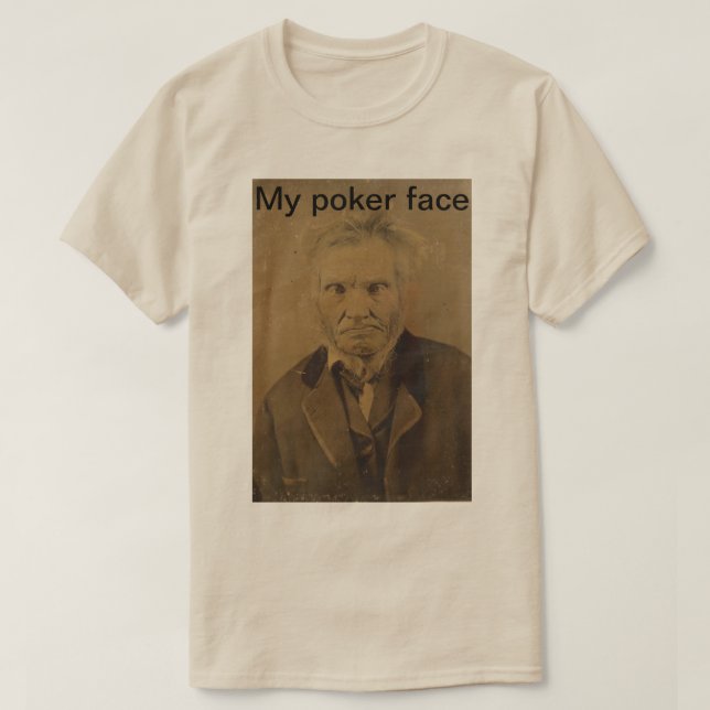 "My poker face" I unisex t-shirt (Design Front)