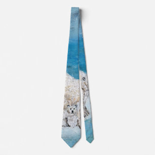 My polar bears - for son neck tie
