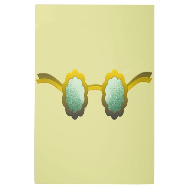 My Polarized Glasses are Ready Metal Print (Front)