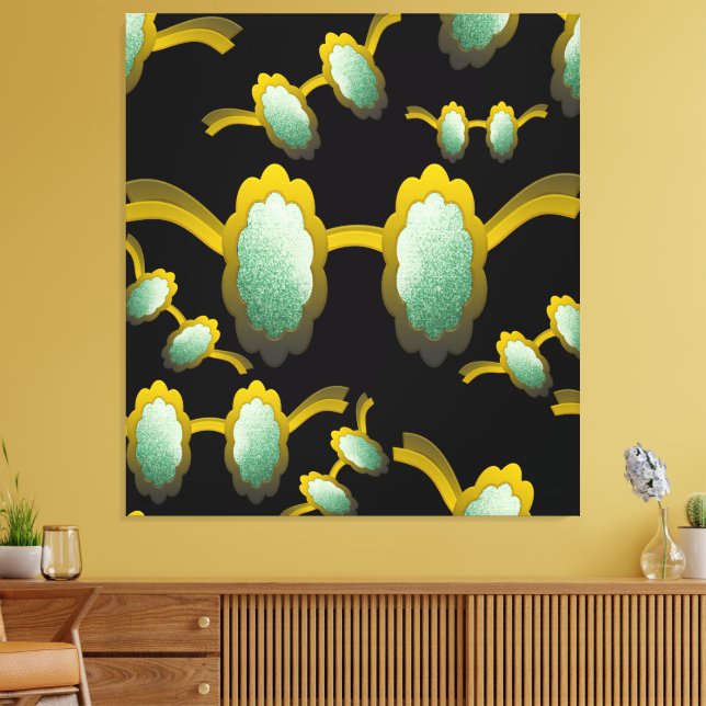 My Polarized Glasses are Ready Pattern Canvas Print (Insitu(LivingRoom))