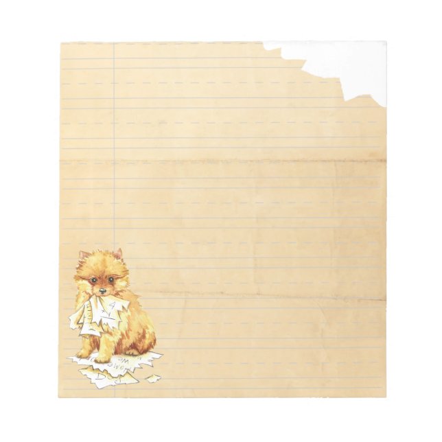 My Pomeranian Ate My Homework Notepad (Front)