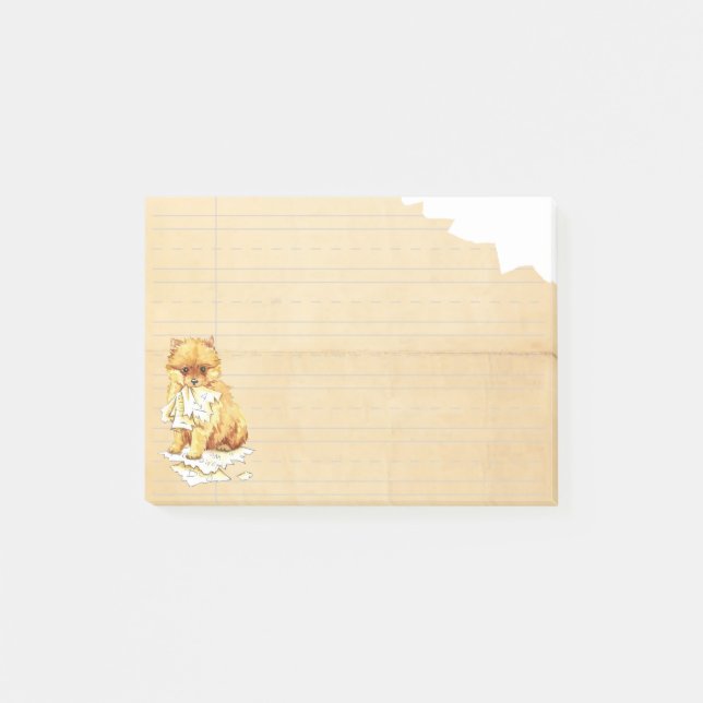 My Pomeranian Ate My Homework Post-it Notes (Front)