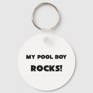 MY Pool Boy ROCKS! Keychain