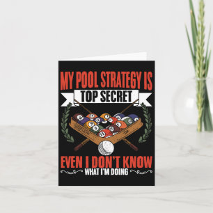 My Pool Strategy Snooker Game Pool Players Billiar Card