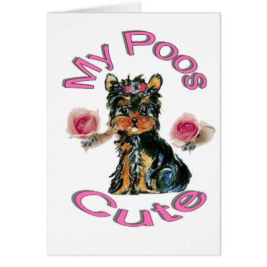 My Poos Cute Cards (Front)