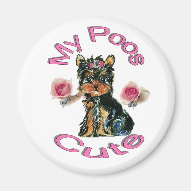 My Poos Cute Magnet (Front)