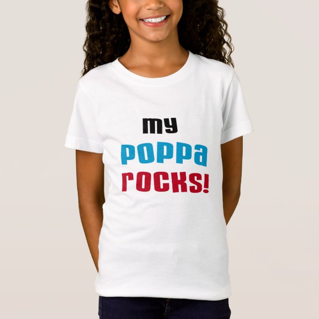 My Poppa Rocks Tshirts and Gifts (Front)