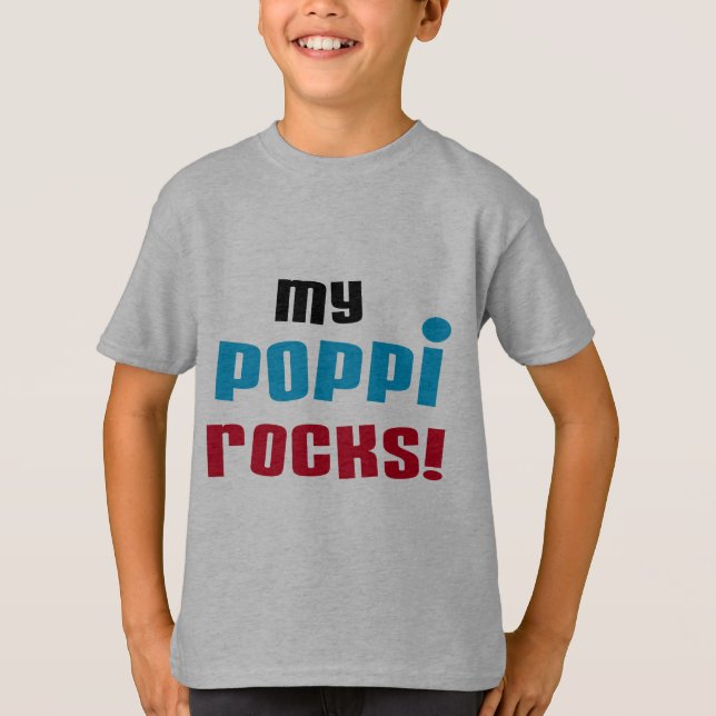 My Poppi Rocks T-shirts and Gifts (Front)